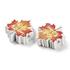 Печатные деревянные бусины&nbsp;WOOD-Z002-01A