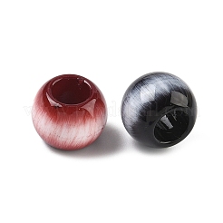 Undurchsichtige Acryl-Imitationsperlen in Katzenaugenform&nbsp;MACR-L016-04