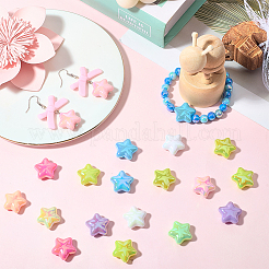 40шт УФ-покрытие непрозрачные акриловые бусины&nbsp;PACR-SC0001-12