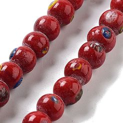 Непальские бусины лэмпворк ручной работы&nbsp;LAMP-Z008-09E