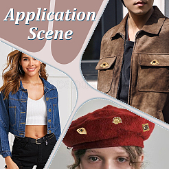 16 шт. 4 стиля пуговицы из сплава с тремя отверстиями на ножке&nbsp;FIND-AR0006-59