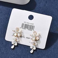 Серьги-гвоздики из циркония EJEW-D301-06G-03