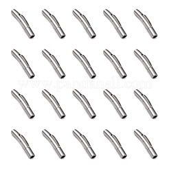 変色防止コラム 316 外科用ステンレス鋼製バヨネット留め具  ステンレス鋼色  30x5mm  穴：3mm&nbsp;X-STAS-A021-3mm