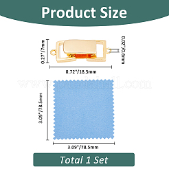Застежка ремешка для часов s925 из стерлингового серебра STER-FH0001-08A-G