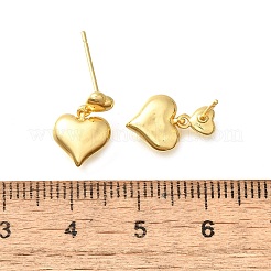 Латунные болтающиеся серьги EJEW-R018-11G