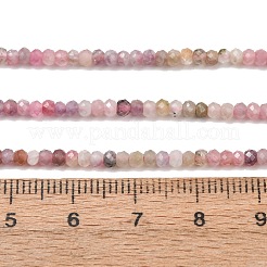 Colliers de perles de tourmaline multicolores naturelles à dégradé de couleurs&nbsp;G-D110-E02-01