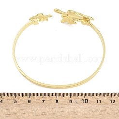 Bracelets manchettes en laiton avec organismes marins pour femmes&nbsp;BJEW-D368-03L-G
