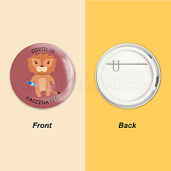 Брошь из белой жести&nbsp;JEWB-WH0013-004