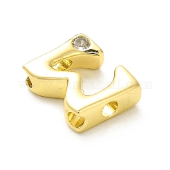 Perles de zircone cubique de placage de rack en laiton&nbsp;KK-L210-008G-W