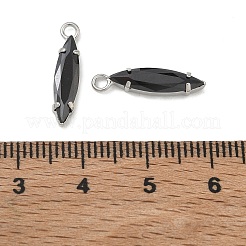 Messing pflastern schwarze Zirkonia-Anhänger&nbsp;CU-CBAD360-09P-02