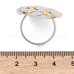 Anelli aperti con polsino in acciaio inossidabile 304&nbsp;RJEW-F202-02D-GP