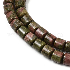 Природные Unakite бисер нитей G-G275-D20-10x10mm