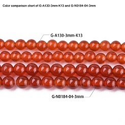 Природные пряди сердолик бисера G-A130-3mm-K13