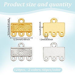 120 шт. 2-цветные литые компоненты люстры соединения&nbsp;FIND-GO0003-32A