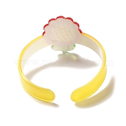 Браслет-манжета из цветочной смолы для детей&nbsp;BJEW-Q774-01E