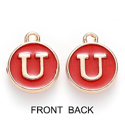 Позолоченные подвески из эмалевого сплава&nbsp;ENAM-SZ0001-26C-U