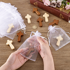 Сосновые крестовые украшения&nbsp;DJEW-PH0001-64