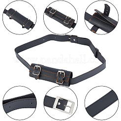 Искусственная кожа с оболочкой из сплава на талии AJEW-WH0419-05A