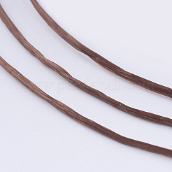 フラット弾性クリスタルストリング  弾性ビーズ糸  ストレッチブレスレット作り用  サドルブラウン  0.8mm  約54.68ヤード（50m）/ロール&nbsp;EW-I001-0.8mm-03