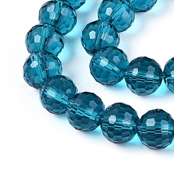 Chapelets de perles en verre transparent&nbsp;GLAA-R095-8mm-27