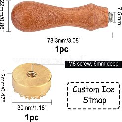 1шт латунная головка штампа&nbsp;DIY-OC0004-18E