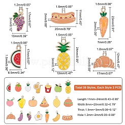 Подвески из эмали и сплава&nbsp;ENAM-PH0001-59LG