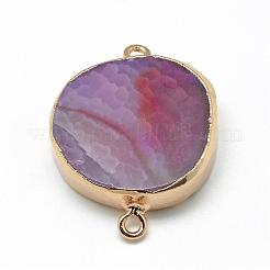 Соединители звеньев агата натурального друзы&nbsp;G-Q494-32