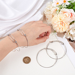 Изготовление 10шт регулируемых браслетов из нержавеющей стали 304 MAK-BBC0001-16