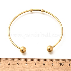 Модные браслеты-манжеты из нержавеющей стали 304&nbsp;BJEW-H473-01G