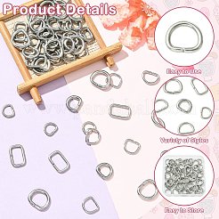 60 шт. 6 D-образных кольца из нержавеющей стали 304&nbsp;STAS-CJ0003-36