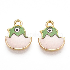 Подвески из сплава светлого золота с принтом ENAM-N056-204E