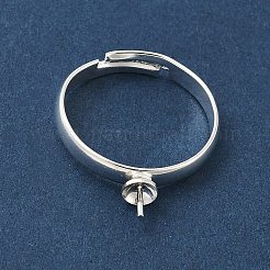 Регулируемые латунные колышки-штифты для полусверленных бусин&nbsp;KK-K414-02C-S