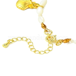 Браслеты из натуральных белых ракушек BJEW-FS00013