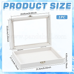 Прямоугольная деревянная шкатулка для презентаций ювелирных изделий AJEW-WH0083-61