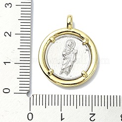 Подвески из латуни с покрытием из настоящего 18-каратного золота&nbsp;KK-B084-17G