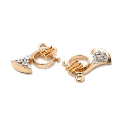 Подвески из сплава со стразами&nbsp;ALRI-M006-08G