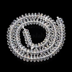 Прозрачные стеклянные бусины гальваническим пряди&nbsp;EGLA-N012-19B