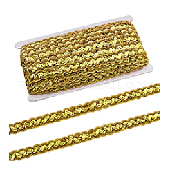 Блестящий волнистый узор металлический полиэстер кружевная лента OCOR-WH0047-73A-05