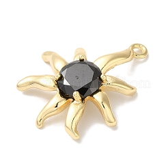 Микро из латуни со стеклянными подвесками KK-U013-05G