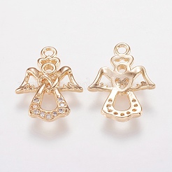 Латунные микро проложить кубического циркония подвески KK-I613-09KCG