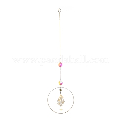 Латунные большие подвесные украшения&nbsp;HJEW-M005-03G-01