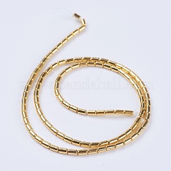 Гальванизировать немагнитных синтетический гематит бисер пряди G-F553-03A-G