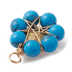 Подвески-цветы из натуральных и синтетических драгоценных камней&nbsp;PALLOY-JF02158