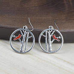 Серьги-подвески из цинкового сплава с эмалью&nbsp;FS-WG03B65-01