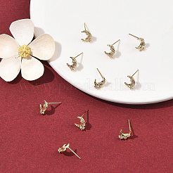 Pendientes de botón de latón con micro circonitas cúbicas de Shegrace&nbsp;XGRQ4N353-703G