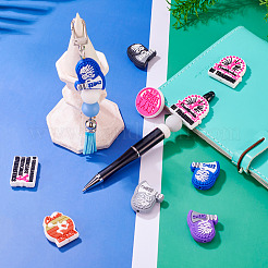 8 шт. 8 стиля тематики чирлидинга ПВХ пластиковые бусины&nbsp;FIND-TA0008-71