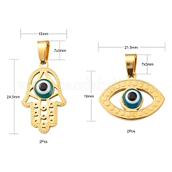 4 шт. 2 подвески из нержавеющей стали 304 STAS-LS0001-79G