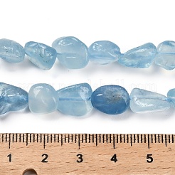 Natürliche Aquamarin Perlen Stränge&nbsp;X-G-P568-C13-01