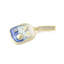 Латунь эмаль подвески KK-F886-01G-03