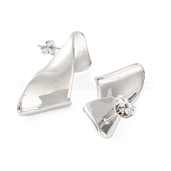 Pendientes de latón con revestimiento en rack para mujer&nbsp;KK-Z038-14P